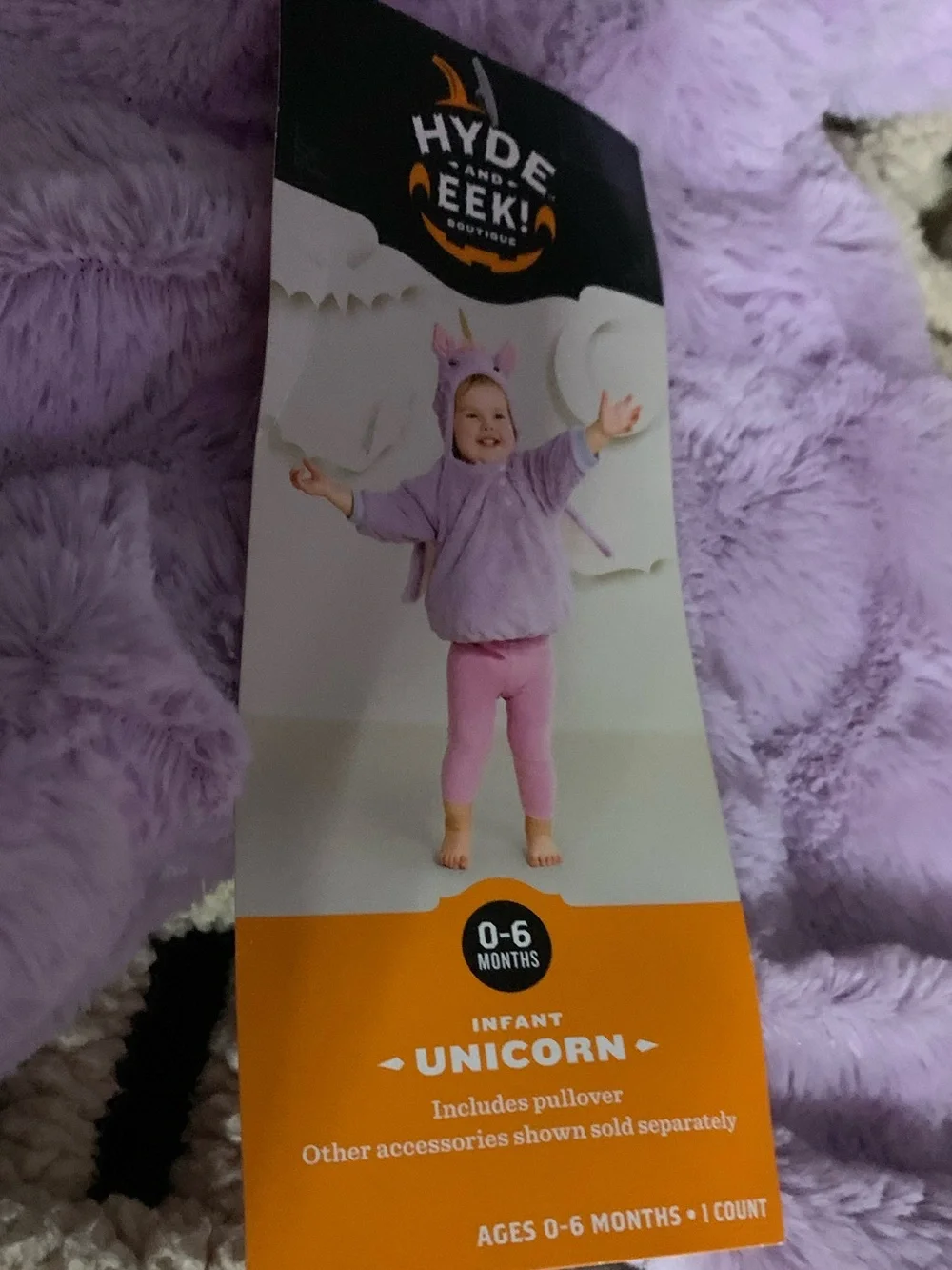 Hyde and Eeek! Infant Unicorn Pullover - Lavender & Pink